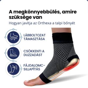 Kompressziós zokni talpi bőnye gyulladás ellen - Kinesios - Image 2