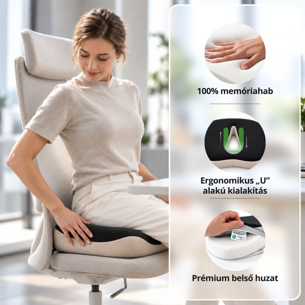 ComfortSit – 100% memóriahab és ergonomikus U alakú kialakítás